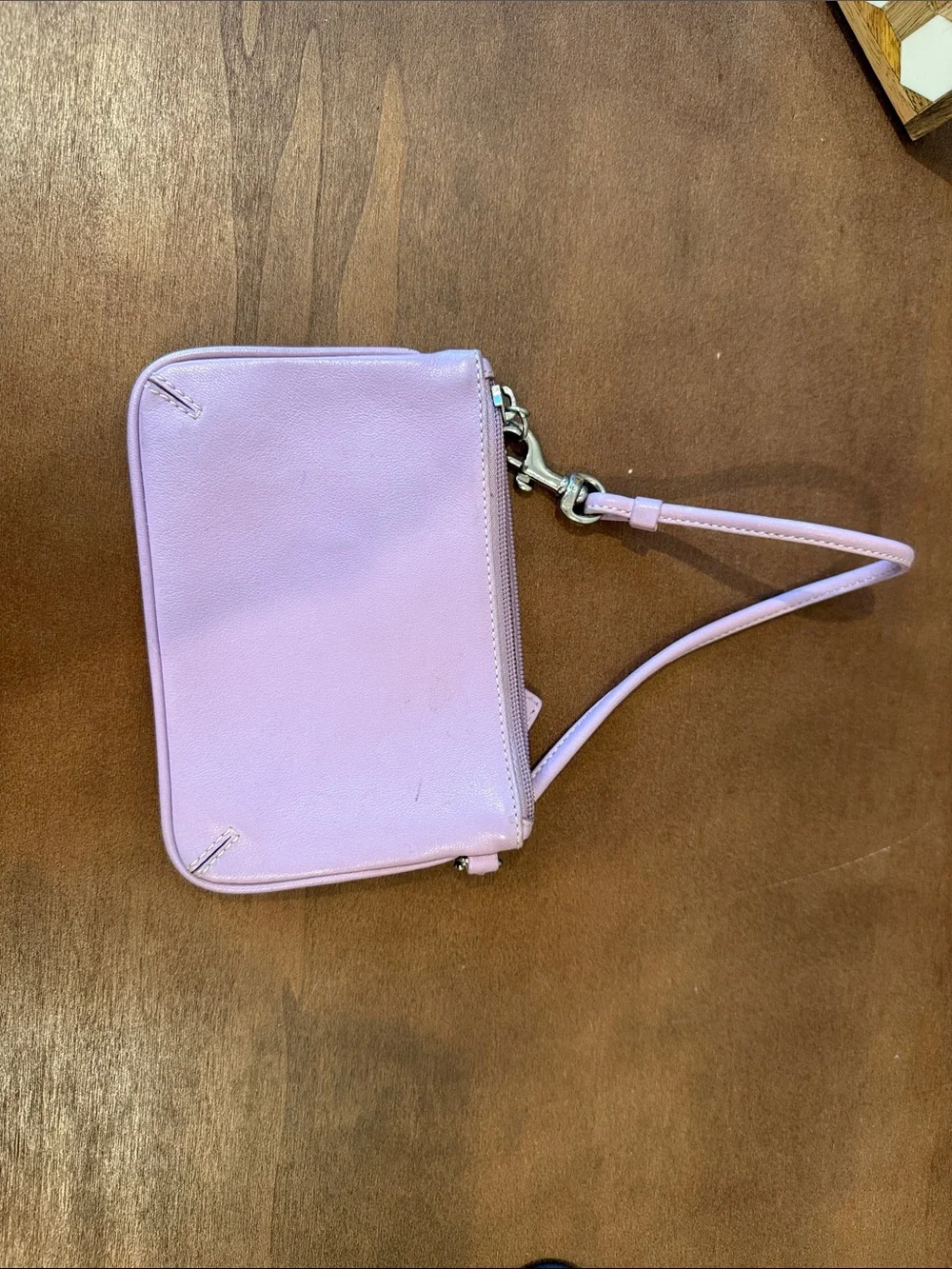 Coach lavender purple Lilac Leather Wristlet with Tag